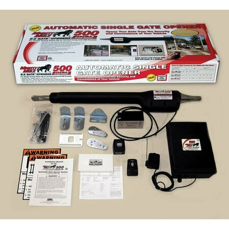 MIGHTY MULE Mm571W Gate Opener, Battery, 18 Ft Max Gate L MM560